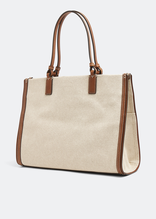 Tory burch miller mini canvas tote store
