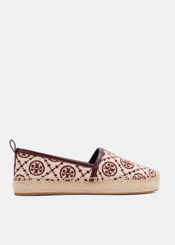 Tory burch espadrilles beige cheap