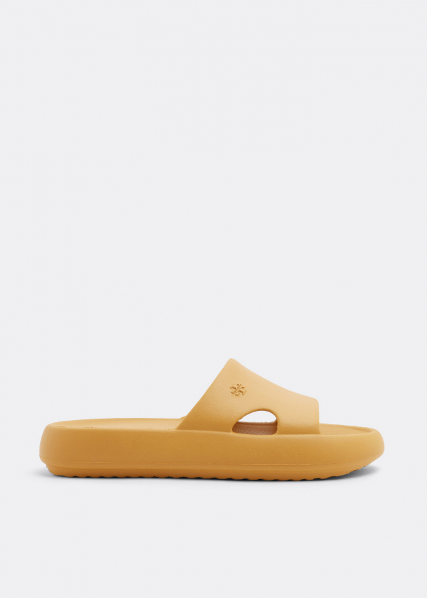 Tory burch shop yellow slides