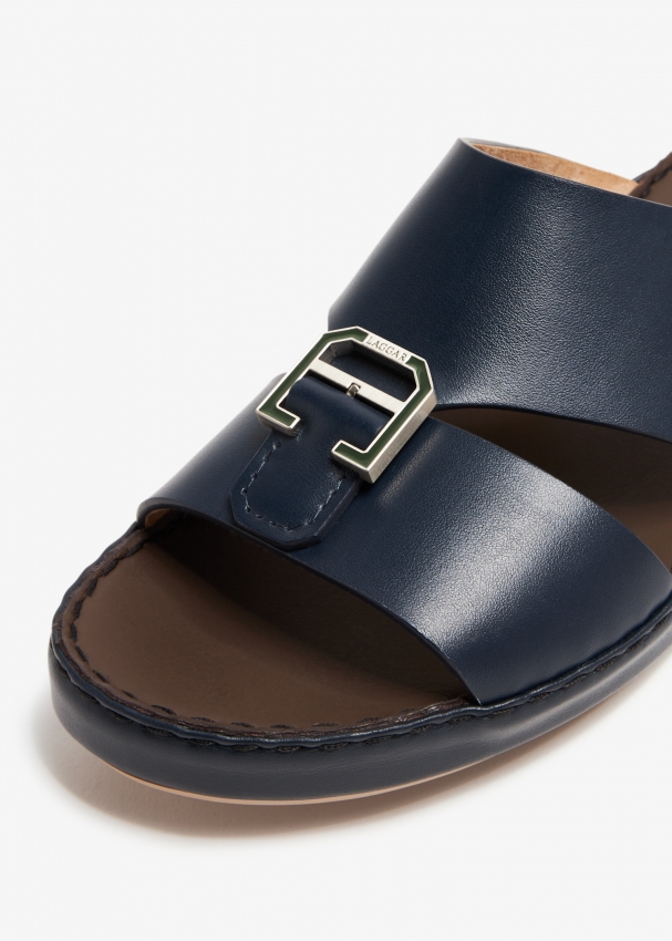 Men's leather top sandals on sale