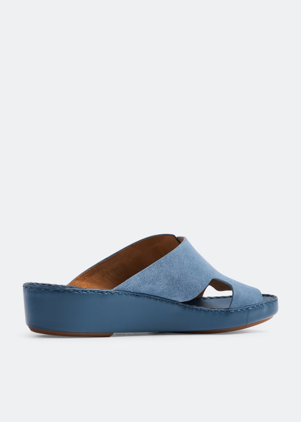 Laggar Drifted Side Strap sandals for Men Blue in KSA Level Shoes