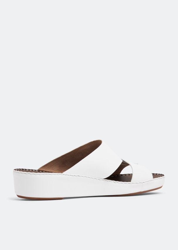 Laggar Envelope Belt sandals for Men White in UAE Level Shoes