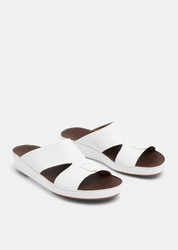 Flats & Sandals | Cement Sky-blue Heel Belt Slippers | Freeup