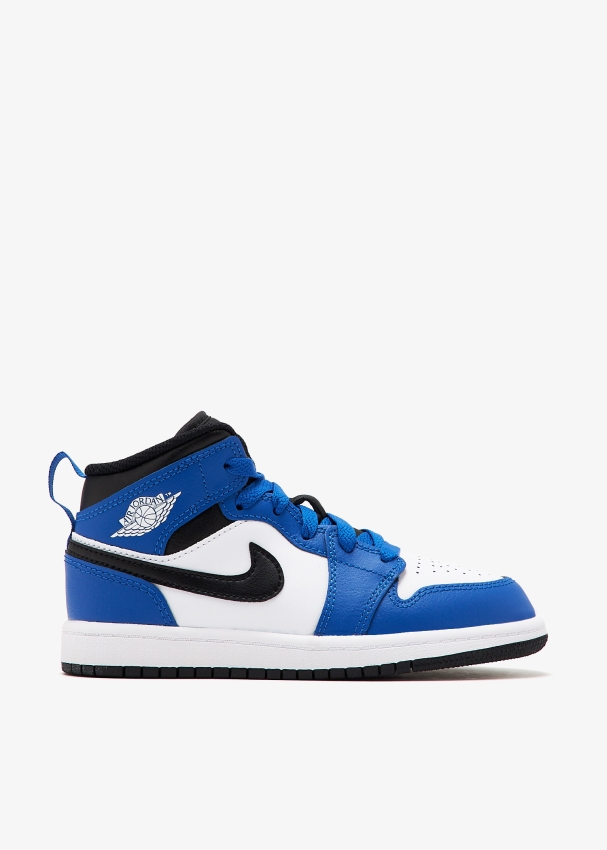 Nike JORDAN 1 MID BP for Boy Blue in UAE Level Shoes