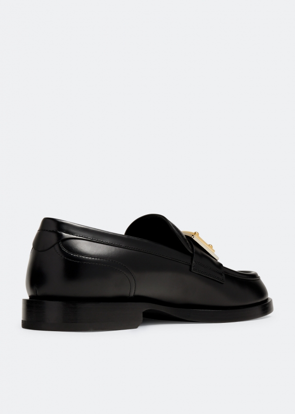 Dolce&Gabbana Brushed calfskin loafers for Men - Black in UAE | Level Shoes