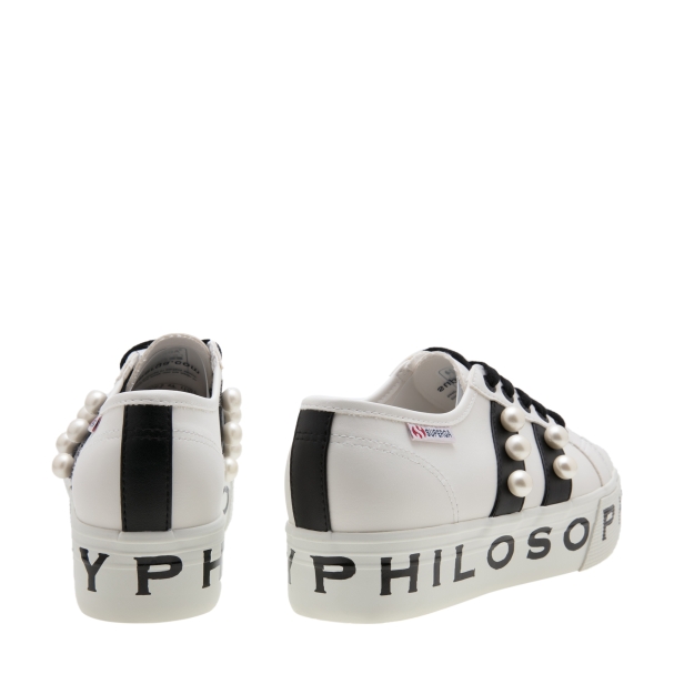 Superga X Philosophy leather sneakers. for Women Black in Bahrain Level Shoes