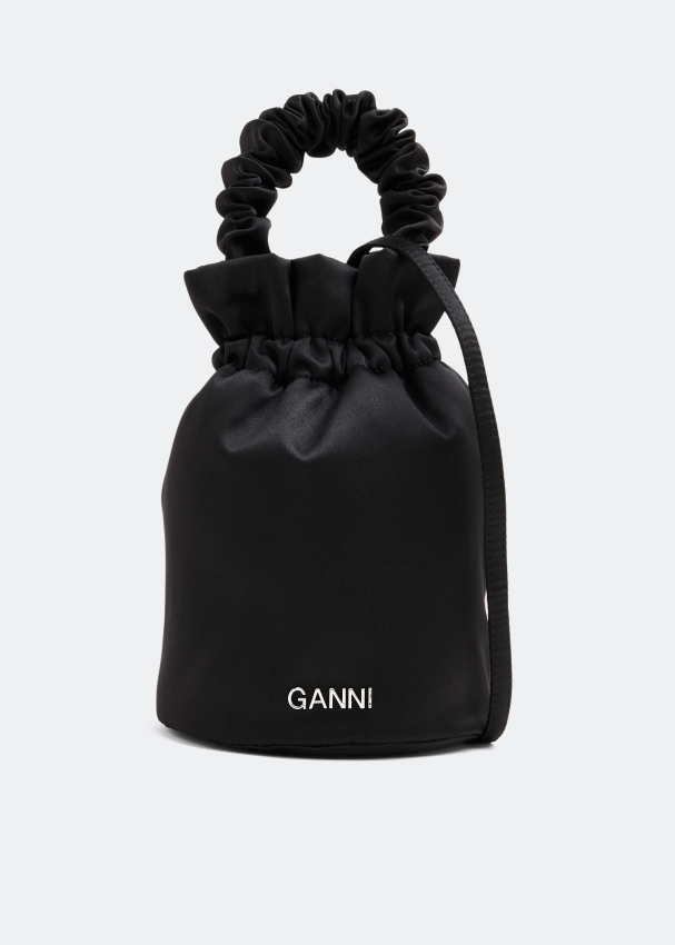 セール】国内入荷済み♪Ganni Occasion Ruched Top Handle Bag