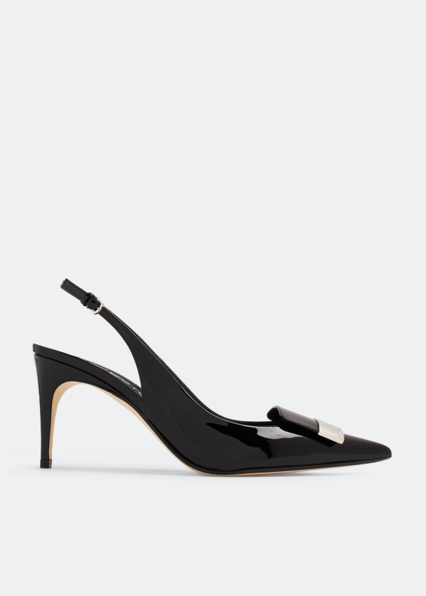 Sergio Rossi SR1 slingback pumps for Women - Black in UAE | Level Shoes