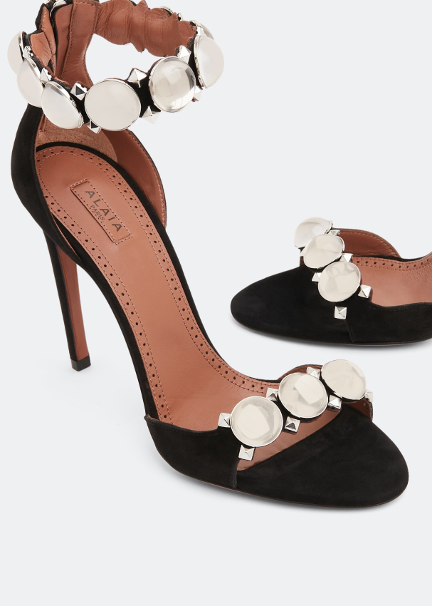 Alaia Bombe suede sandals for Women Black in Bahrain Level Shoes