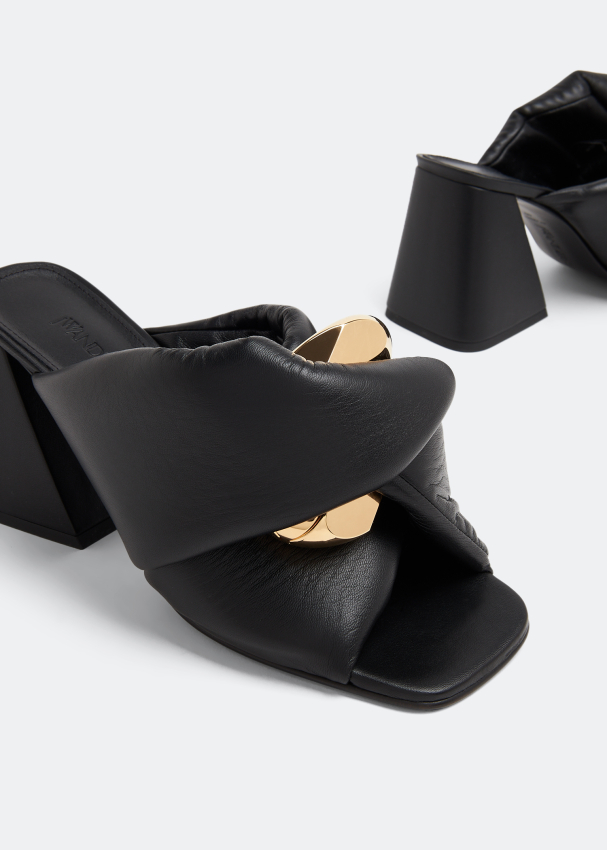 JW Anderson Chain twist mules for Women Black in UAE Level Shoes