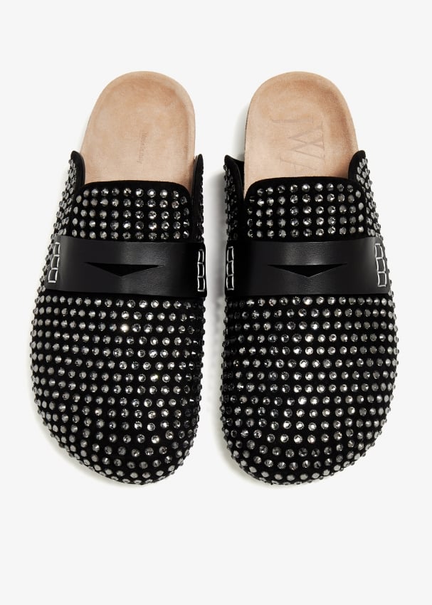 Studded loafer mules clearance