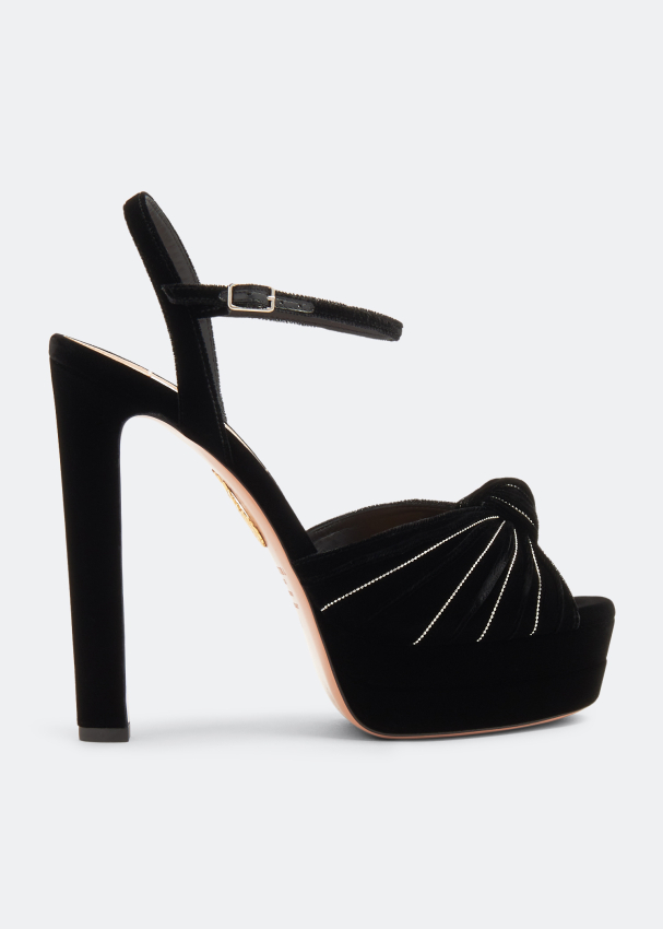 Aquazzura Atelier plateau sandals for Women - Black in UAE | Level Shoes