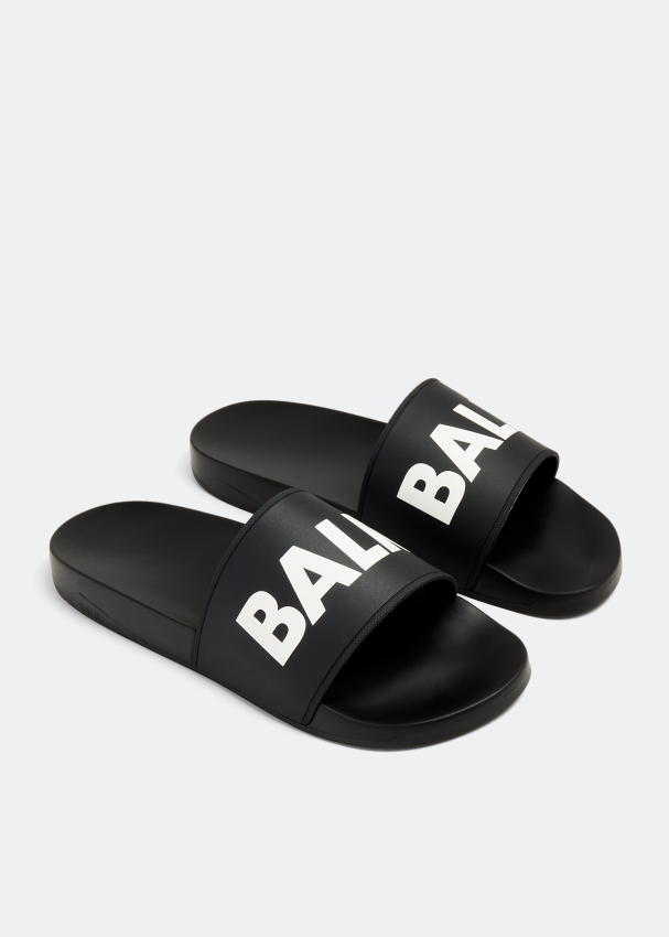 BALR. Logo slides for Men - Black in UAE | Level Shoes