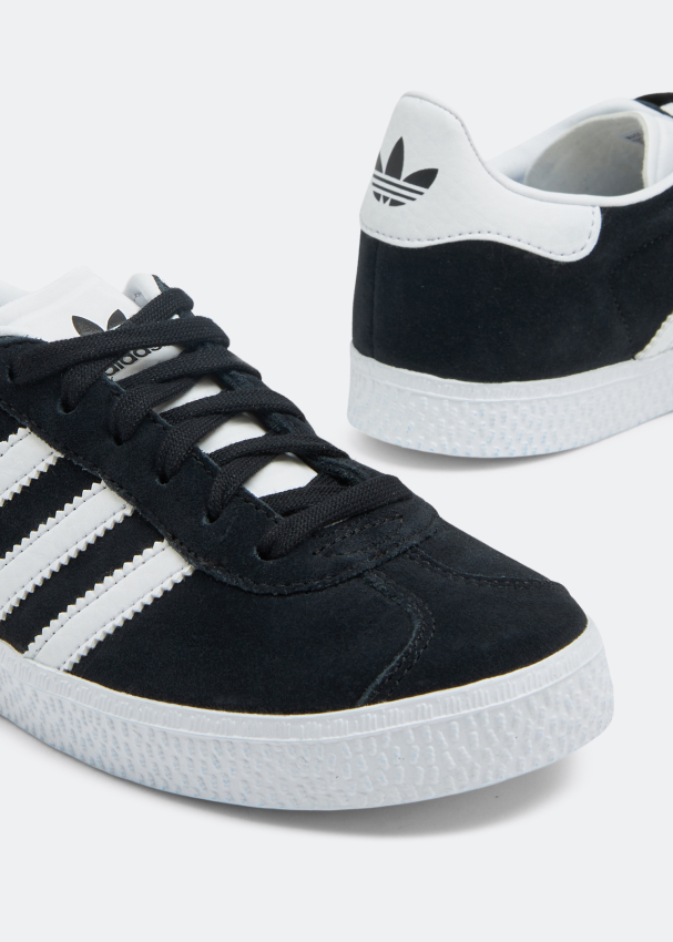 Mens adidas gazelle ii black suede trainers clearance