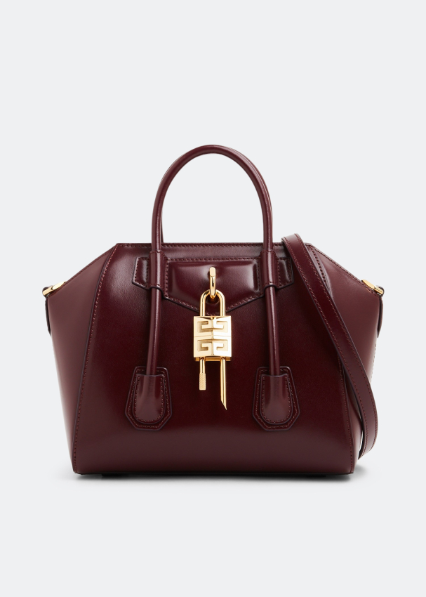 Givenchy Antigona Lock mini bag for Women Burgundy in UAE Level Shoes