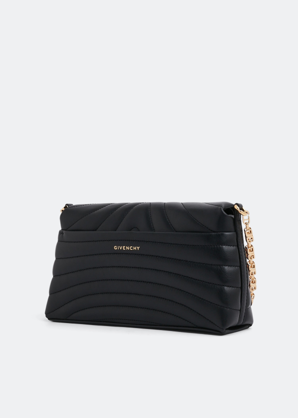 Givenchy black pocket store quilted leather shoulder bag
