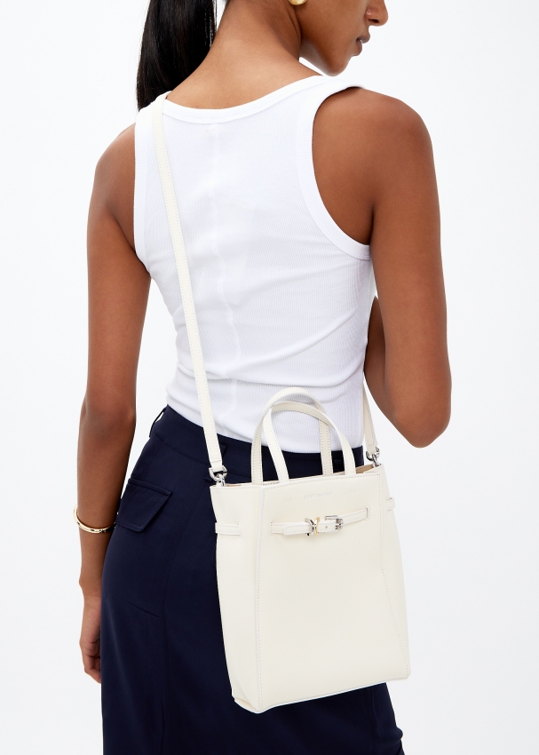 Givenchy Voyou North South mini tote bag for Women White in KSA Level Shoes