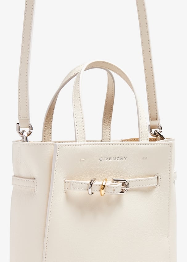 Voltaire leather small north south tote bag shop
