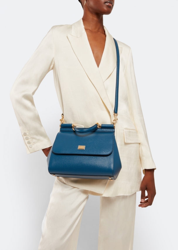 Dolce&Gabbana Sicily medium bag for Women - Blue in KSA