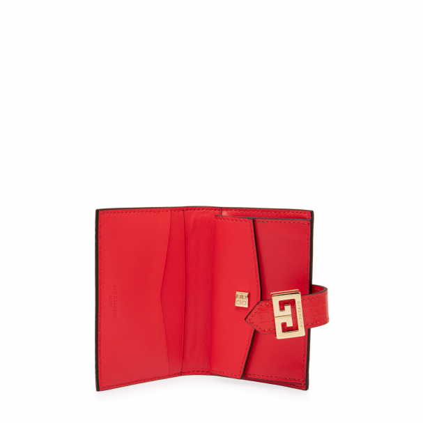 Givenchy GV3 card case for Women Red in KSA Level Shoes