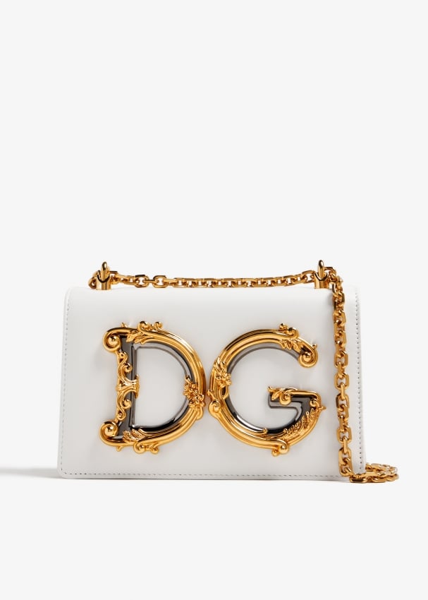 Dolce&Gabbana Medium DG Girls shoulder bag for Women - White
