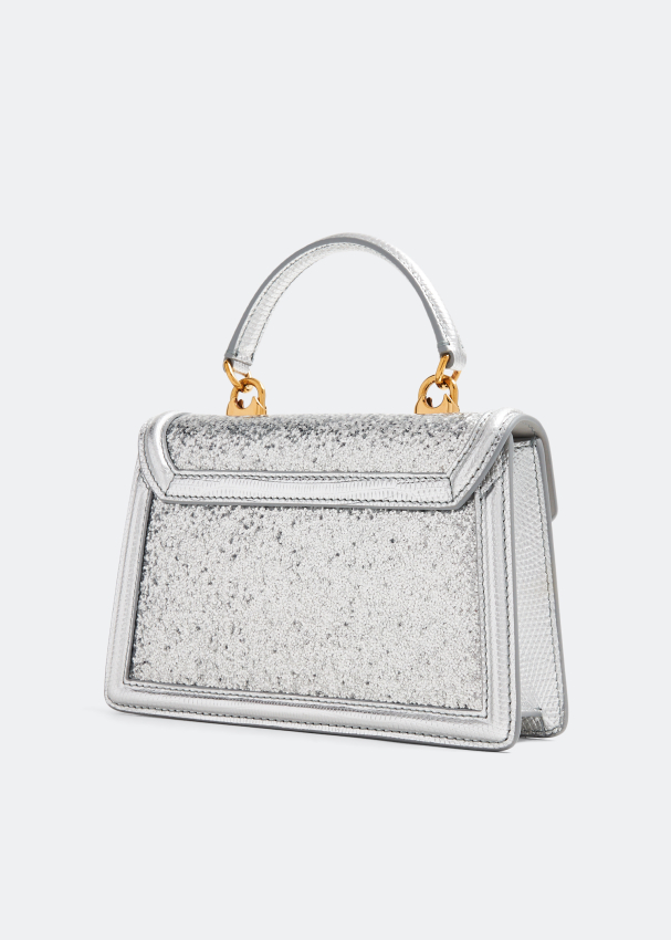 Silver top handle bag sales