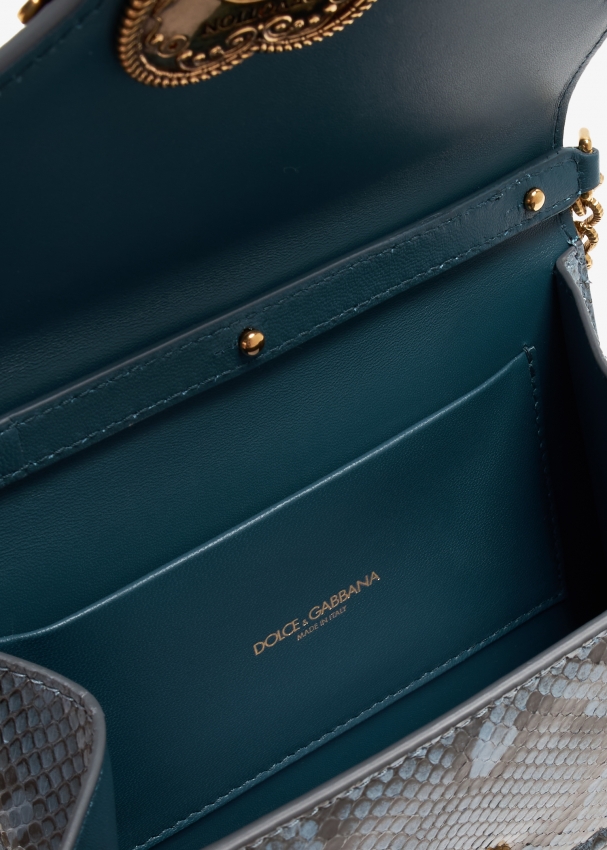 Dolce&Gabbana Devotion small bag for Women - Blue in UAE | Level Shoes
