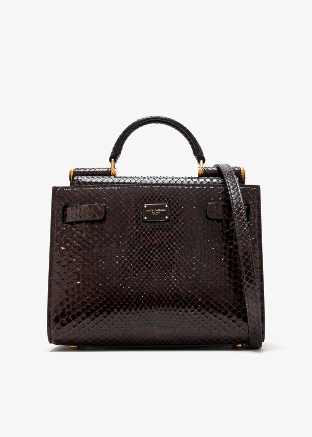 Dolce&Gabbana Small python skin Sicily 62 bag for Women Dolce&Gabbana Small python skin Sicily 62 bag for Women