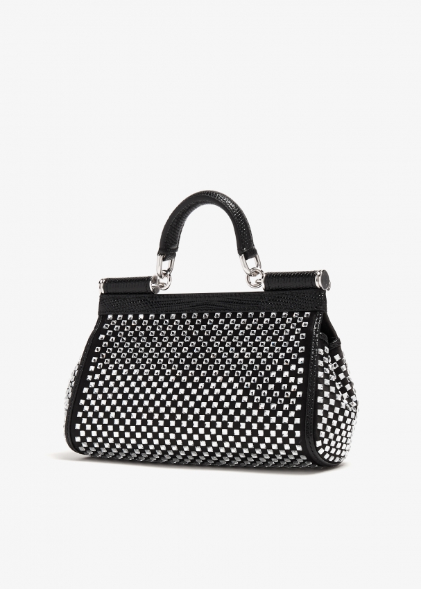 Dolce and gabbana black sicily bag cheap