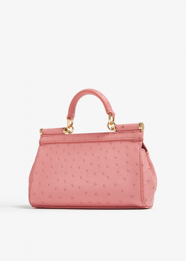 Pale pink clearance leather bag