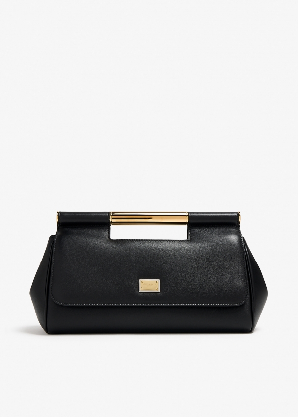 Dolce Gabbana Large Sicily clutch handbag for Women Black in KSA Level Shoes