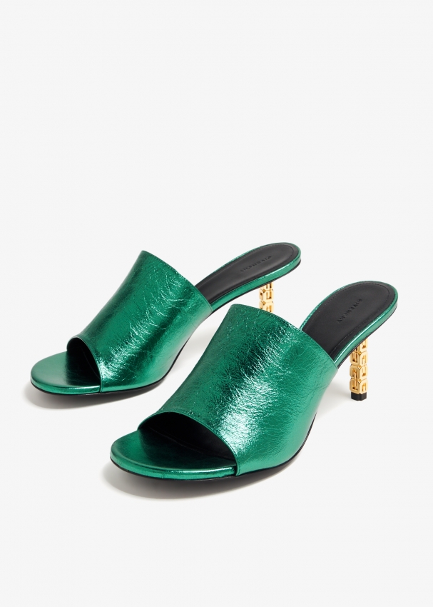 Givenchy G Cube mules for Women Green in UAE Level Shoes