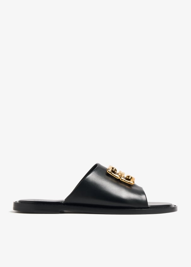 Givenchy 4G Liquid flat mules for Women Black in UAE Level Shoes