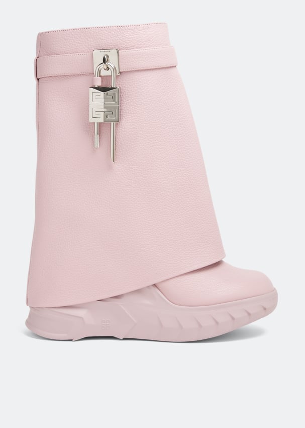 Red givenchy online shark lock boots