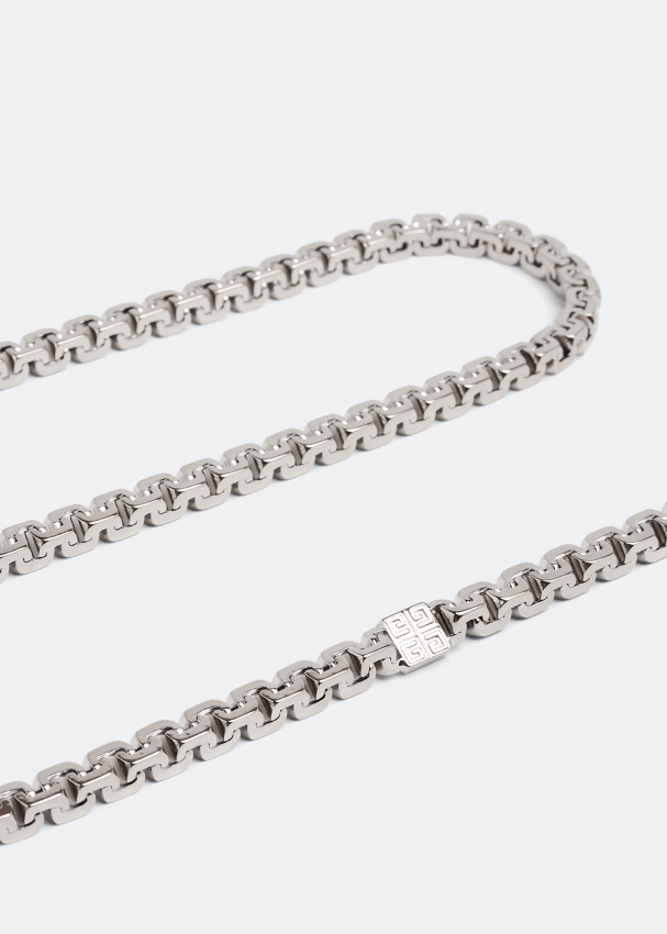 Givenchy 4G long chain necklace for Men Silver in UAE Level Shoes