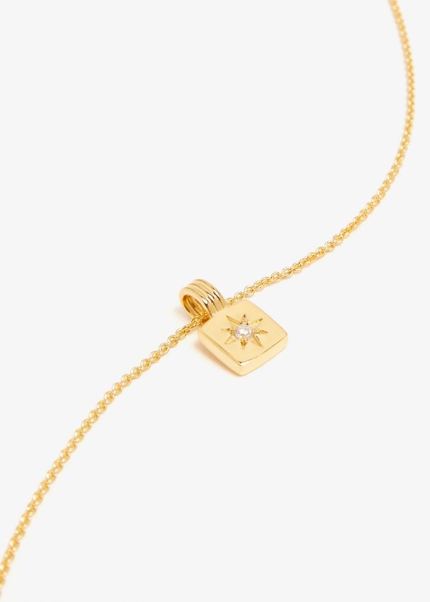 Missoma Mini Star ridge pendant necklace for Women - Gold in UAE 