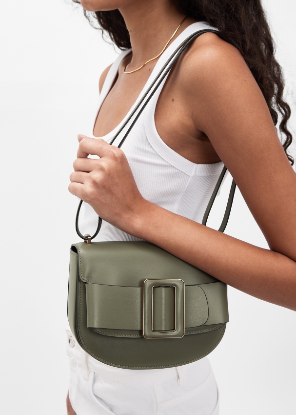 BOYY Buckle Saddle bag for Women Green in Kuwait Level Shoes