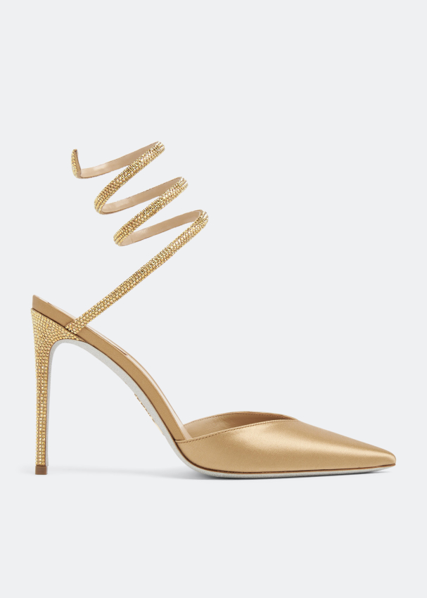 René Caovilla Cleo pumps for Women - Gold in UAE | Level Shoes