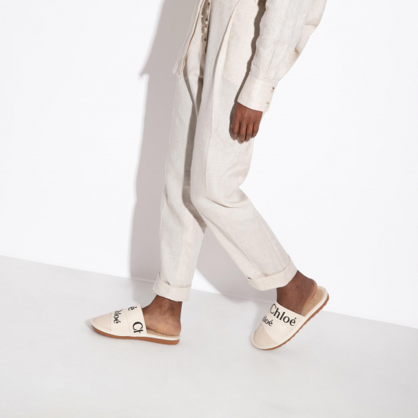Chlo Woody mules for Women White in KSA Level Shoes