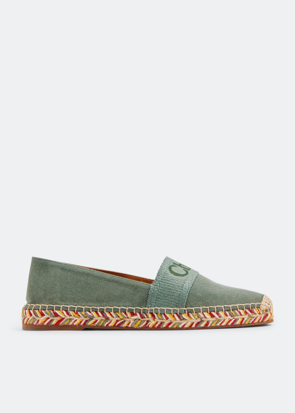 Chloé Piia flat espadrilles for Women - Green in UAE | Level Shoes