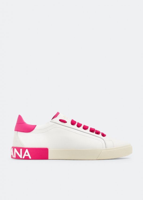 dolce & gabbana sneakers women leather portofino sneakers