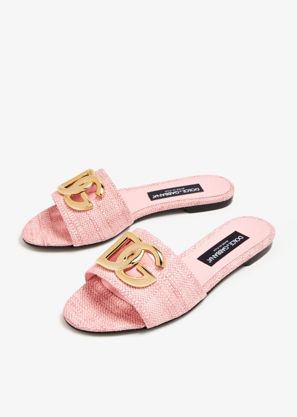 Dolce and gabbana pink sandals deals