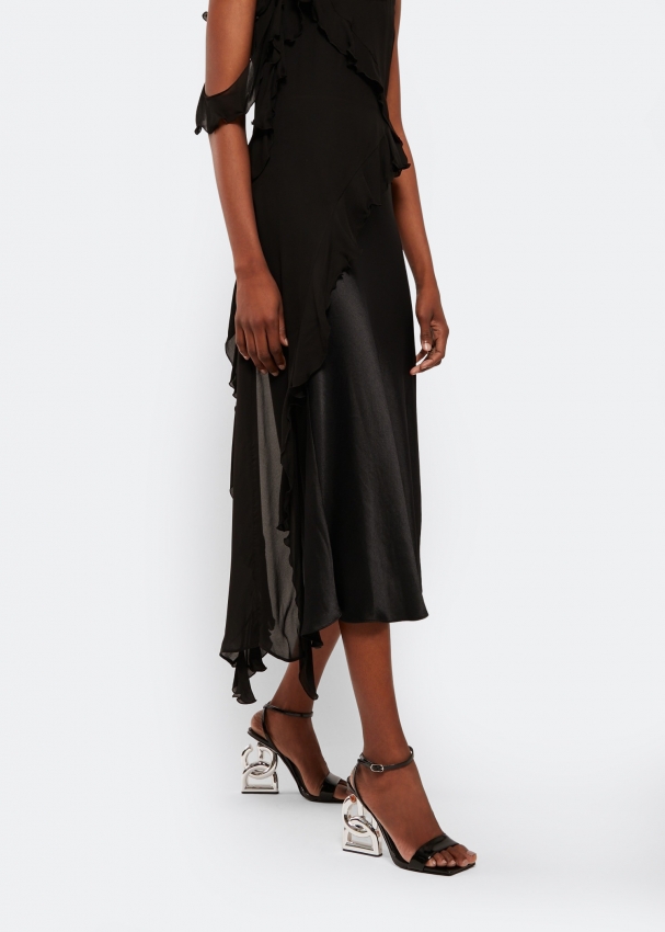 Black patent leather dress sandals 2025