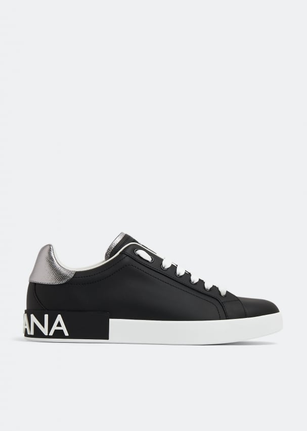 Dolce&Gabbana Portofino sneakers for Men - Black in UAE | Level Shoes