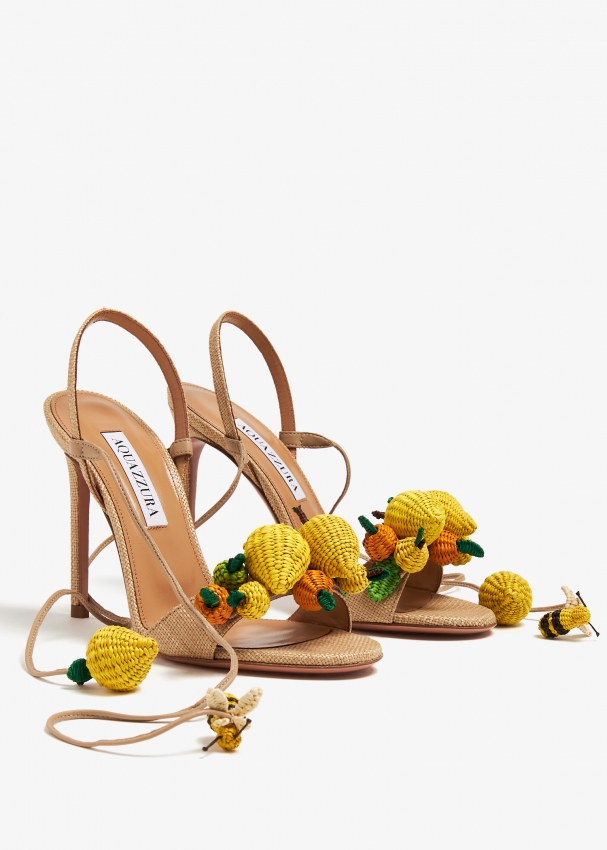 Aquazzura Citrus Punch 105 sandals for Women - Beige in UAE