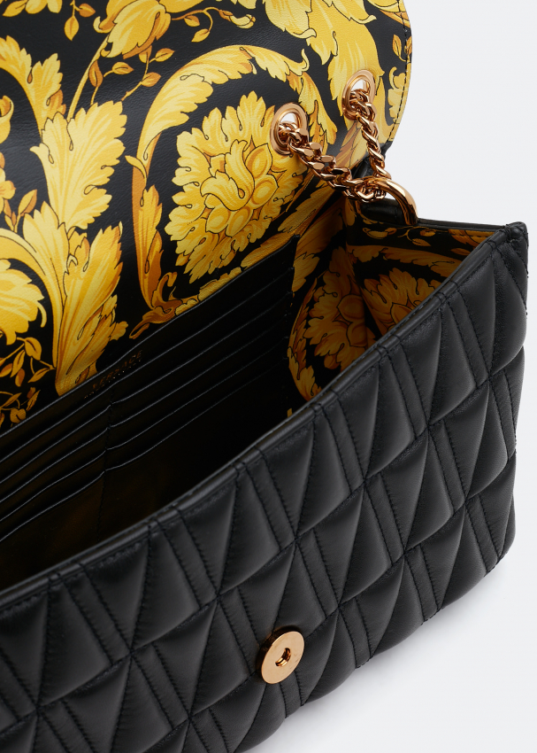 Versace Virtus quilted shoulder bag for Women White in Bahrain Level Shoes