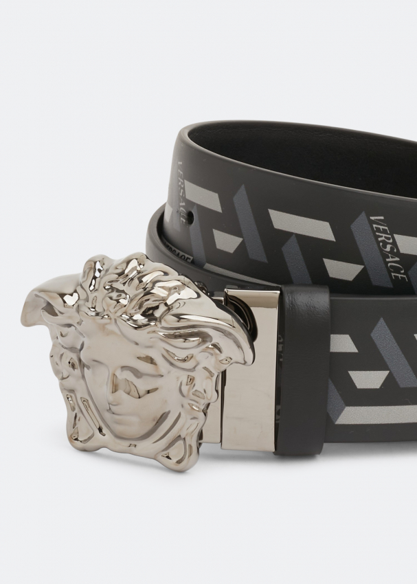 Versace La Medusa La Greca print belt for Men Black in UAE Level Shoes