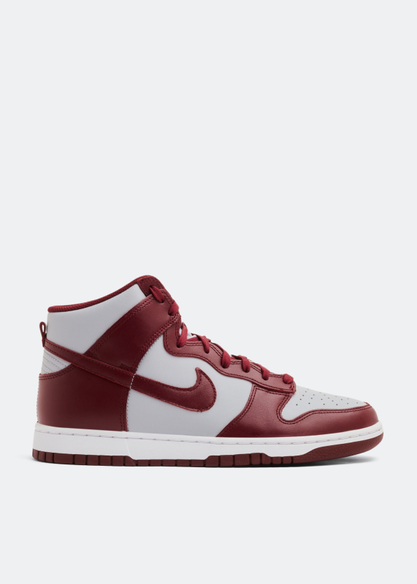 Burgundy nike high tops discount
