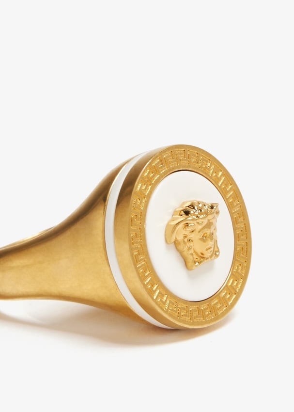 Logo Ring Gold | Versace US