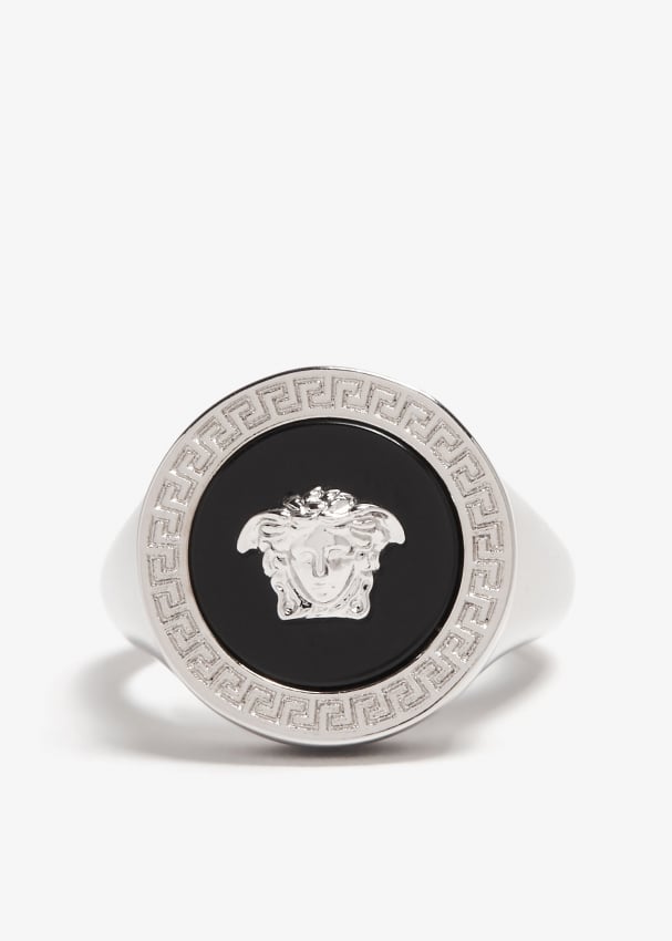 Medusa Biggie Ring Gold,Silver | Versace US